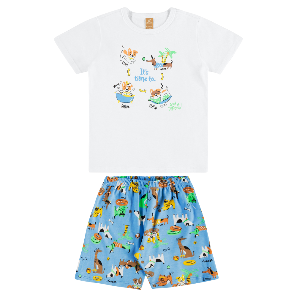 Up Baby | Pijama de Algodón Suave para Niño