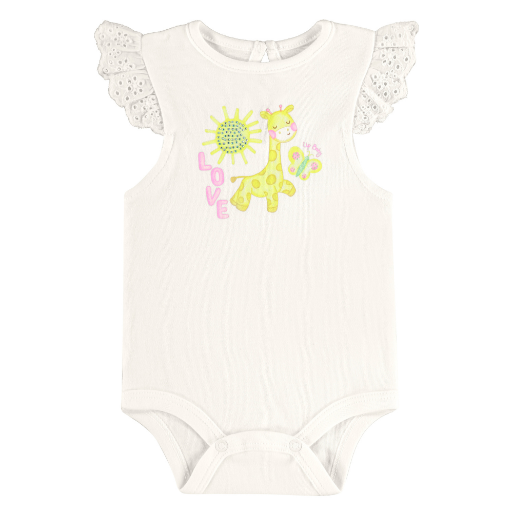 Up Baby | Conjunto de Body y Short de Algodón para Niña Bebé