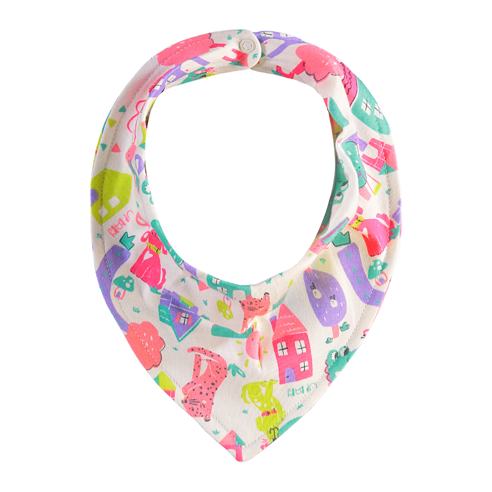 Up Baby | Babero con Estampado para Niña Bebé