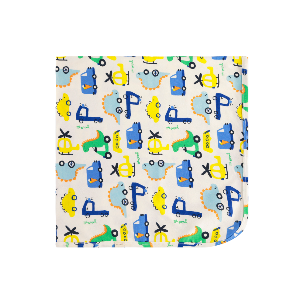 Up Baby | Manta Estampada de Algodón para Niño Bebé