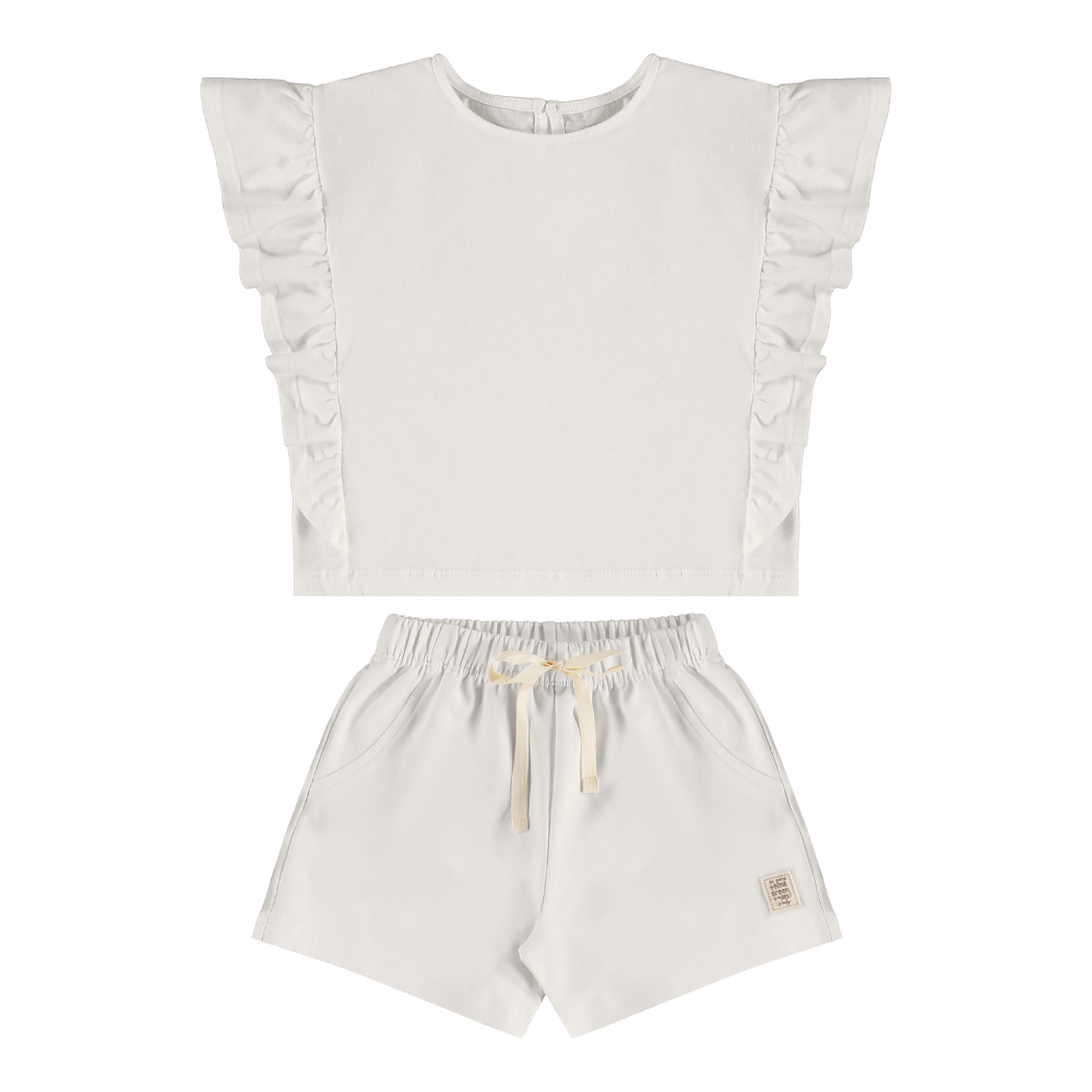 Up Baby | Conjunto de Blusa y Short Bermuda para Niña