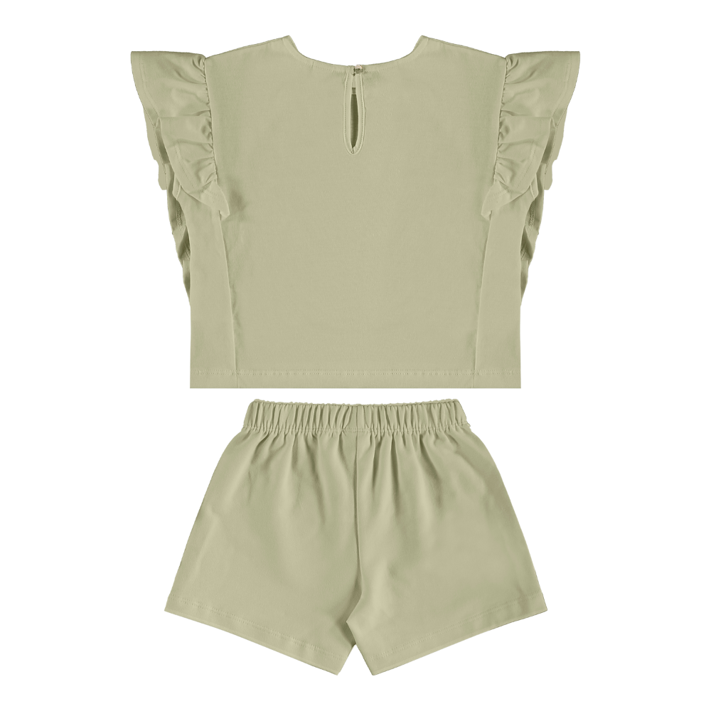 Up Baby | Conjunto de Blusa y Short Bermuda para Niña
