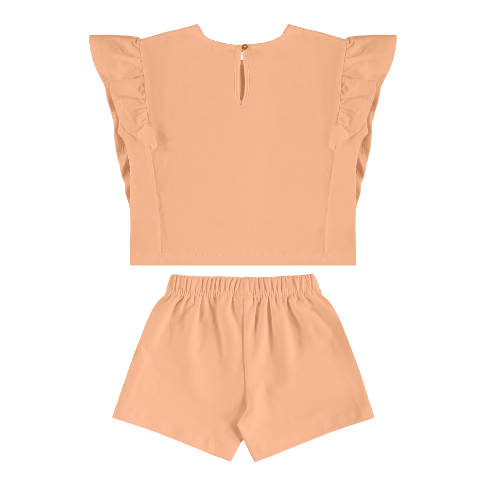 Up Baby | Conjunto de Blusa y Short Bermuda para Niña