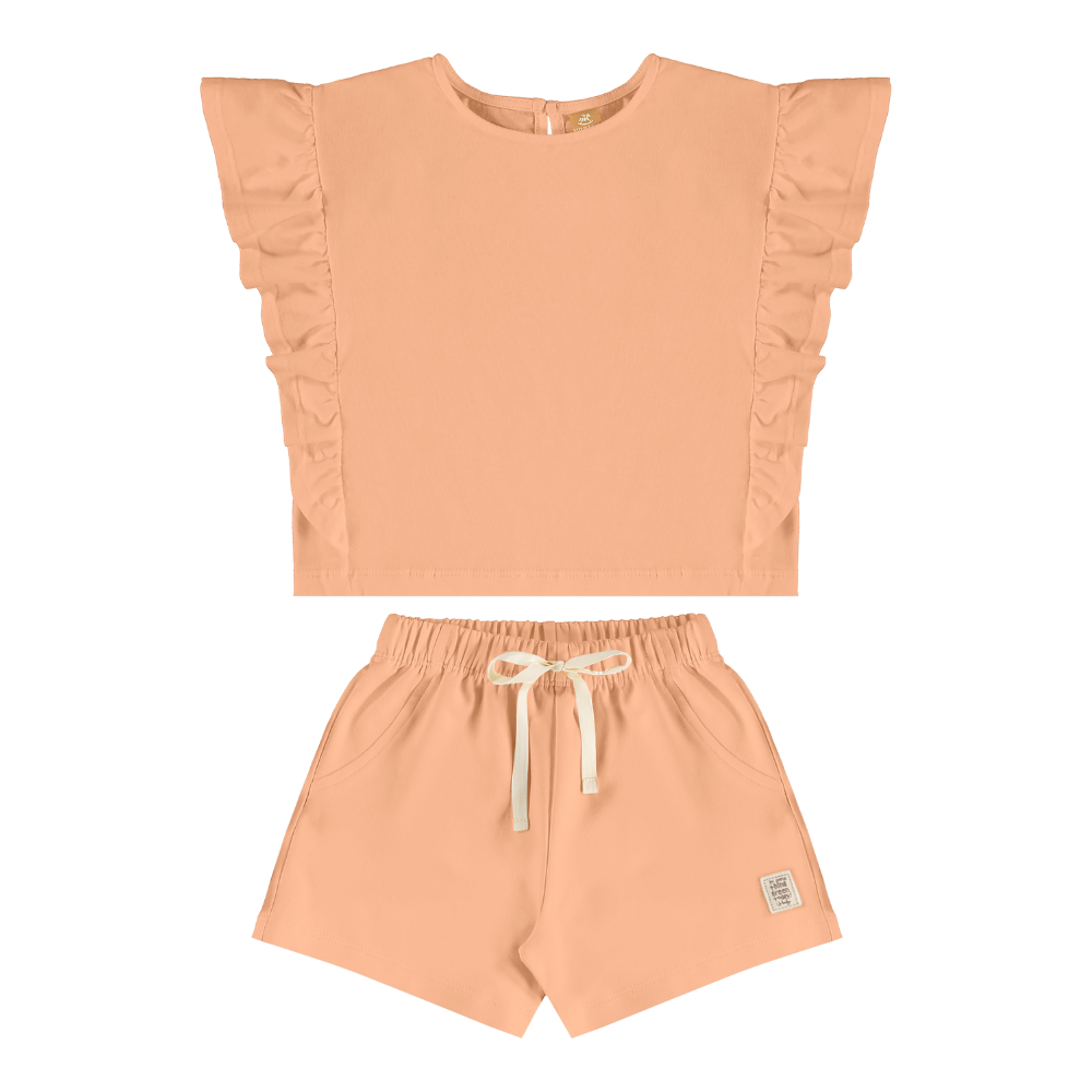 Up Baby | Conjunto de Blusa y Short Bermuda para Niña
