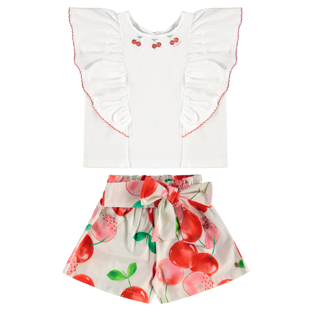 Up Baby | Conjunto de Blusa y Short para Niña