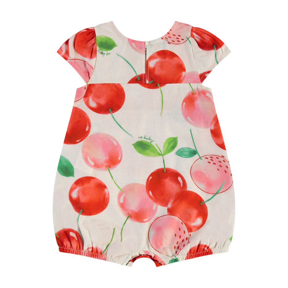 Up Baby | Enterizo con Estampado de Cereza para Niña Bebé