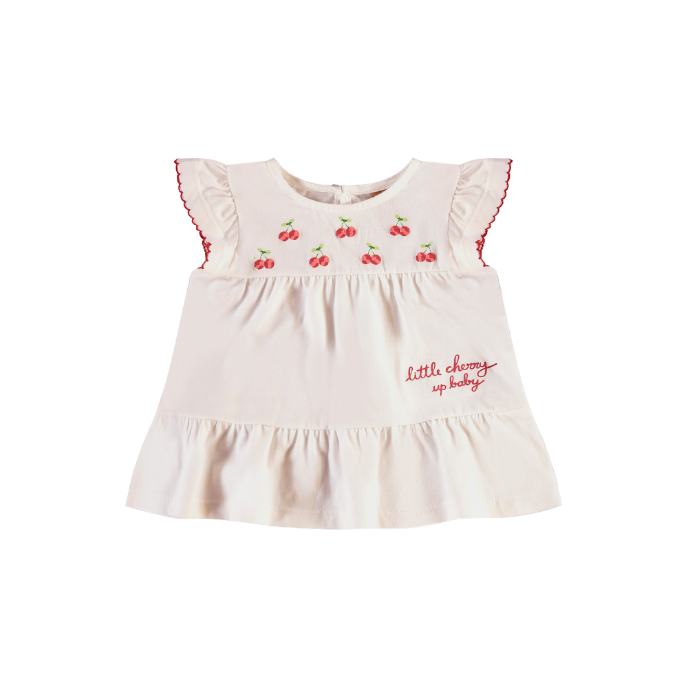 Up Baby | Conjunto de Blusa Manga Corta y Short Estampado para Niña Bebé