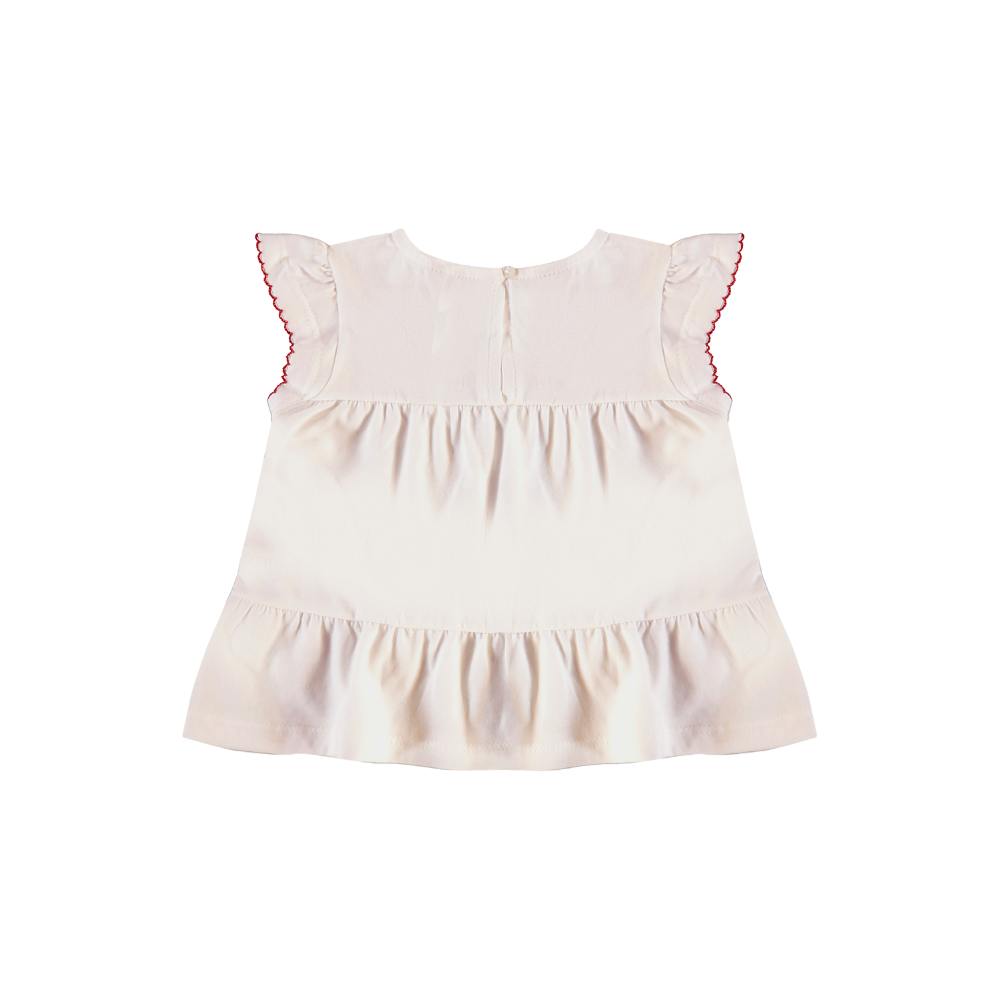 Up Baby | Conjunto de Blusa Manga Corta y Short Estampado para Niña Bebé