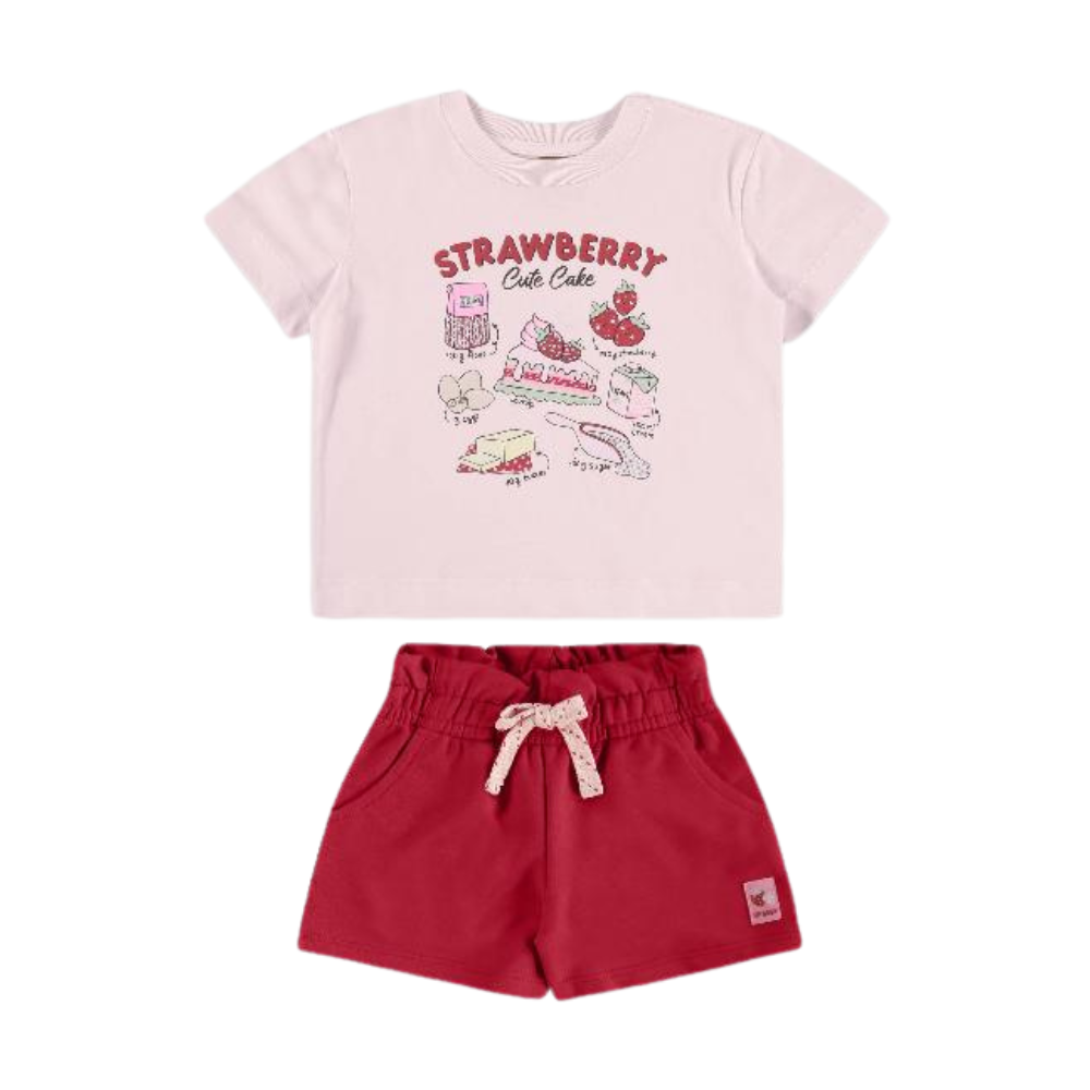 Up Baby | Conjunto Blusa de Punto y Short para Niña
