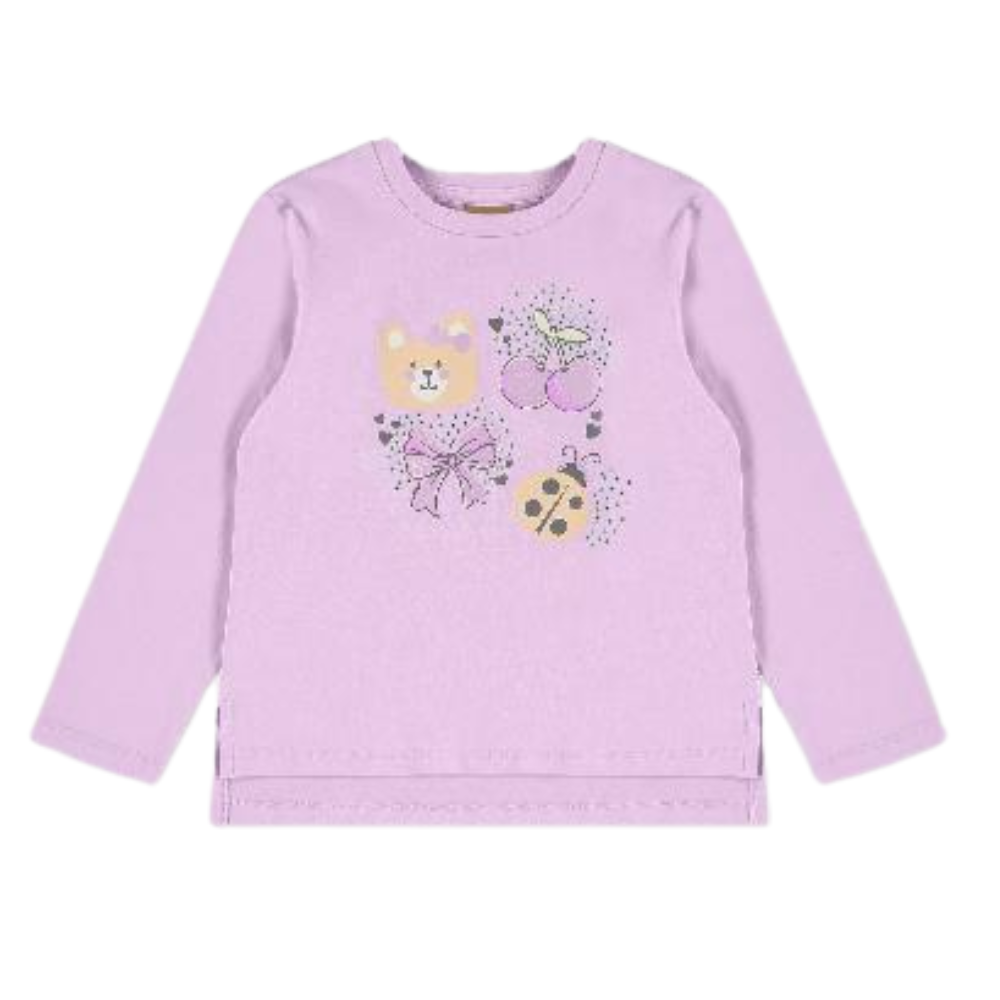 Up Baby | Blusa de Punto en Elastano con Estampado y Strass para Niña