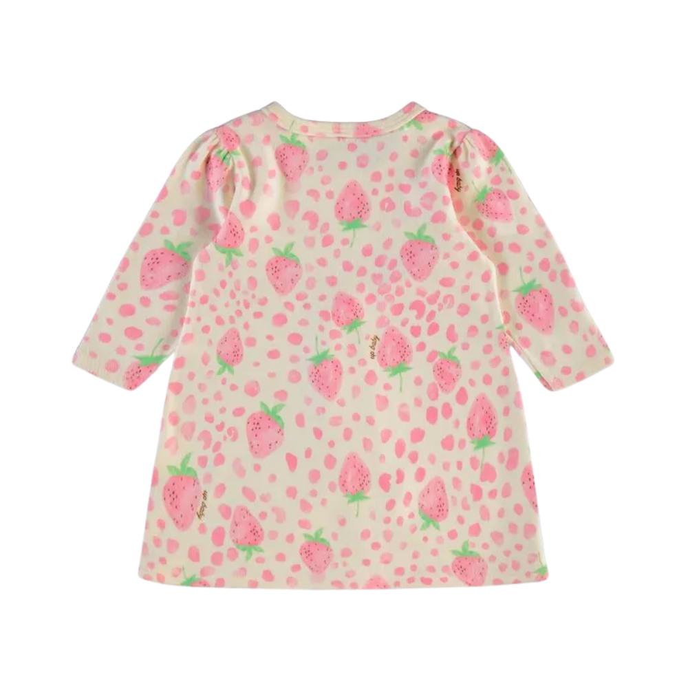 Up Baby | Vestido Estampado de Fresa para Niña Bebé