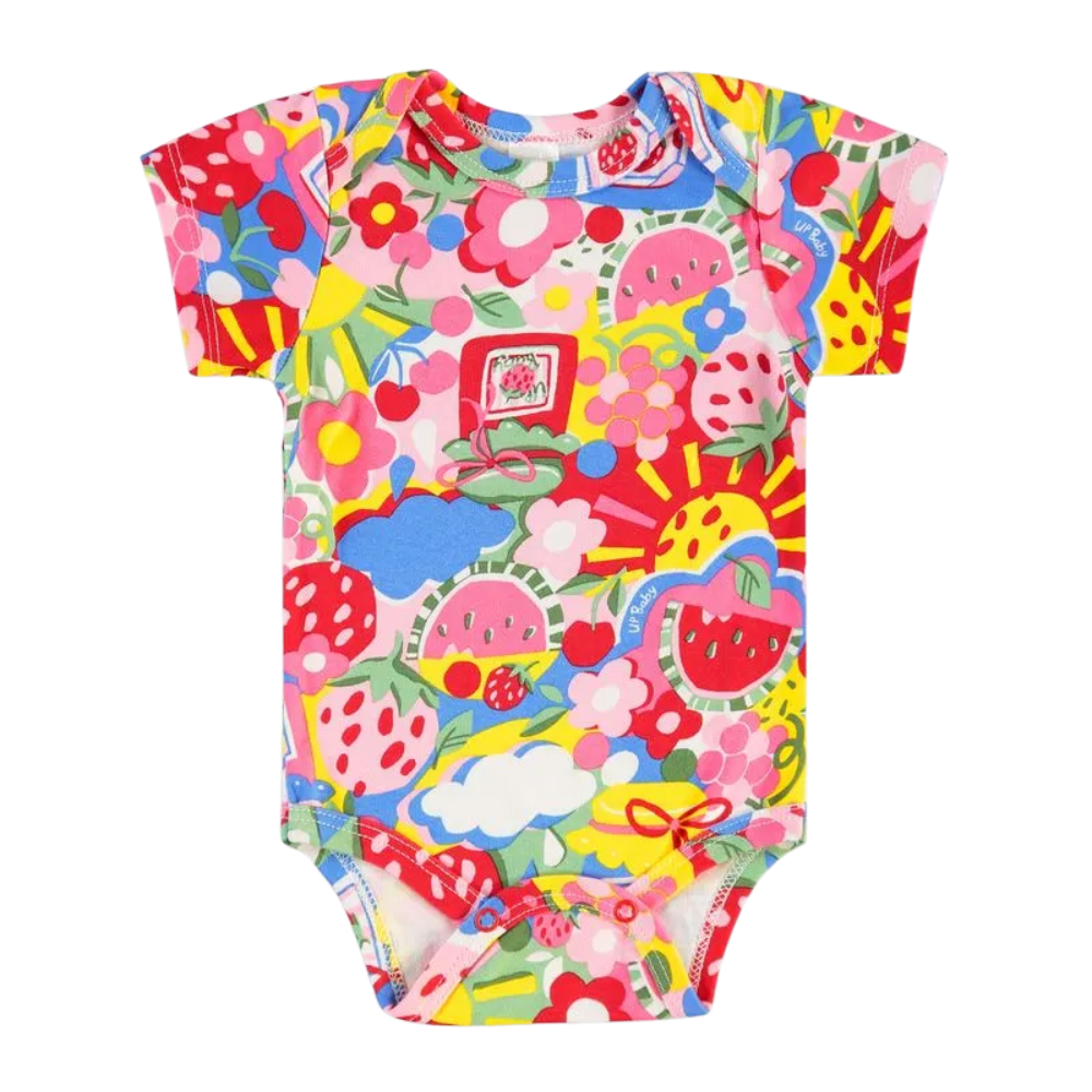 Up Baby | Body Multicolor Manga Corta para Bebé
