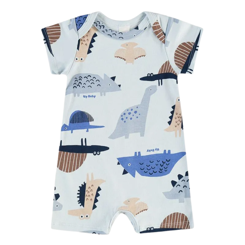 Up Baby | Pelele de Gamuza Estampada para Bebé