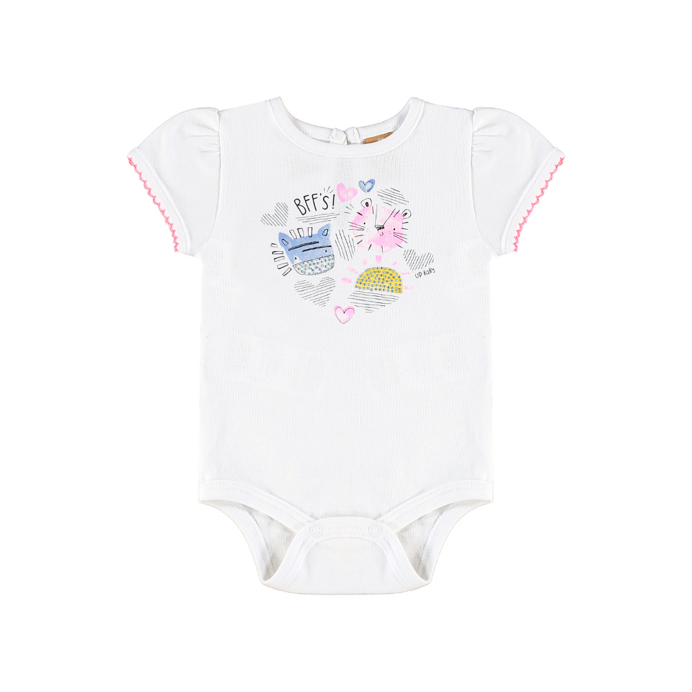 Up Baby | Conjunto Body Manga Corta y Short Bermuda para Niña