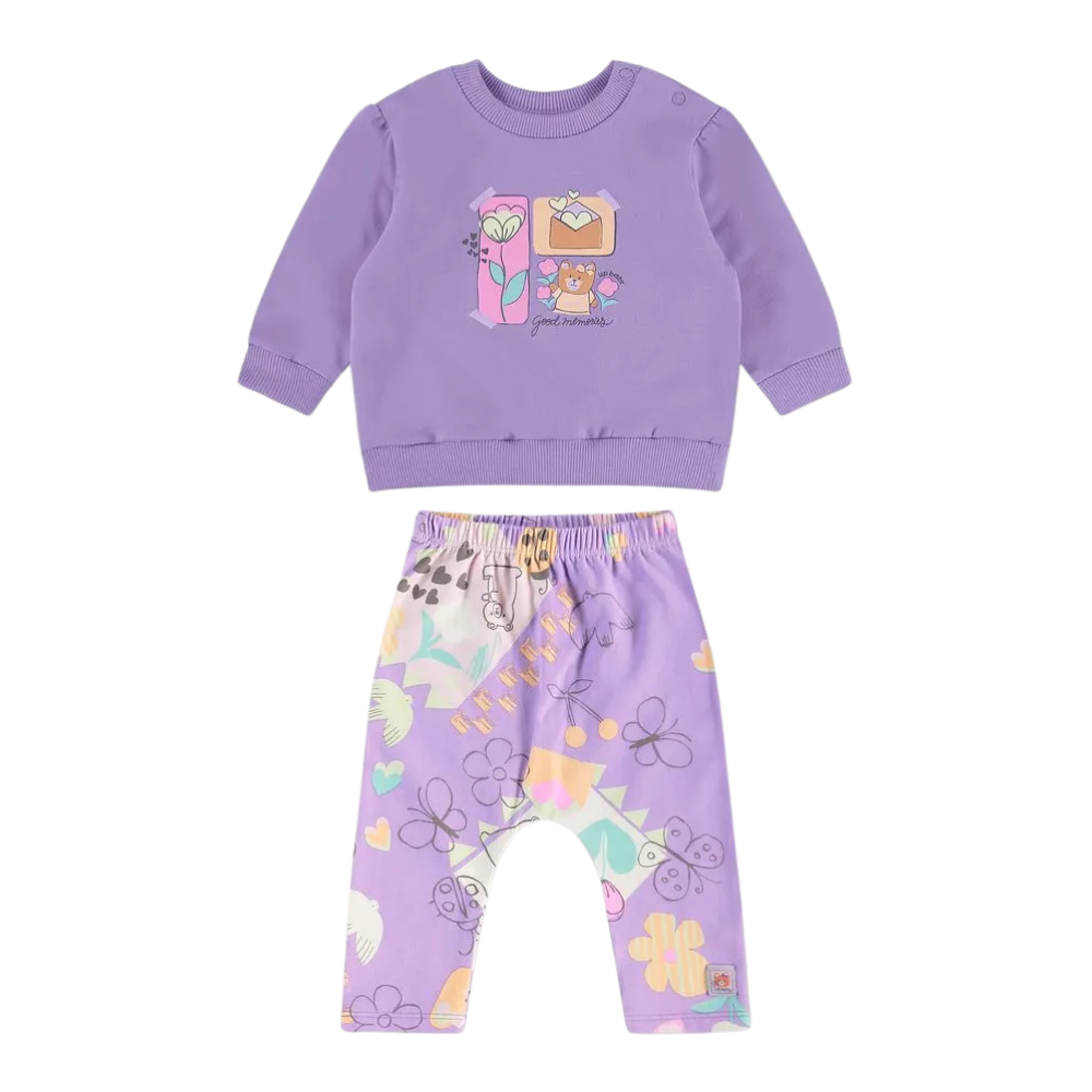 Up Baby | Conjunto con Sudadera y Pantalón de Algodón