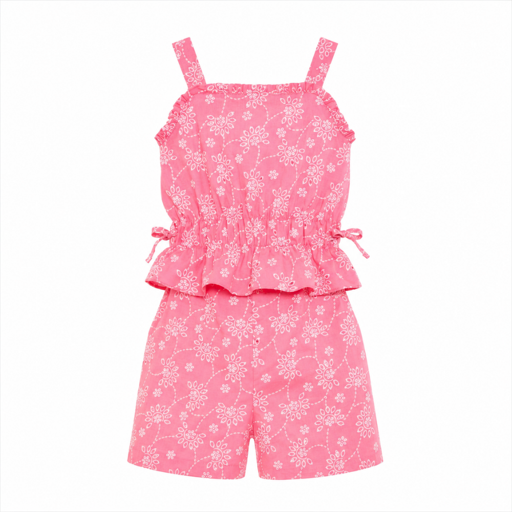 Cherinne | Set con Top de Tirantes y Short con Estampado para Niña