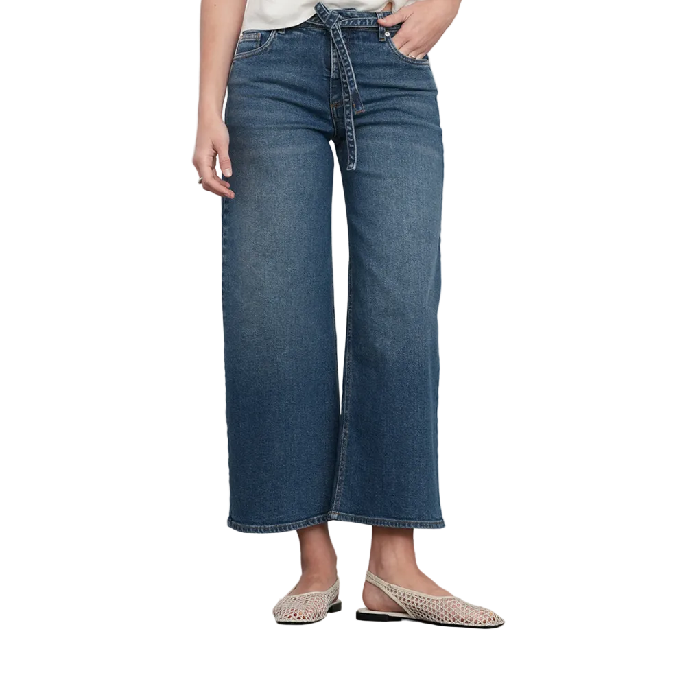Naf Naf | Jean Wide Leg Con Cinturón