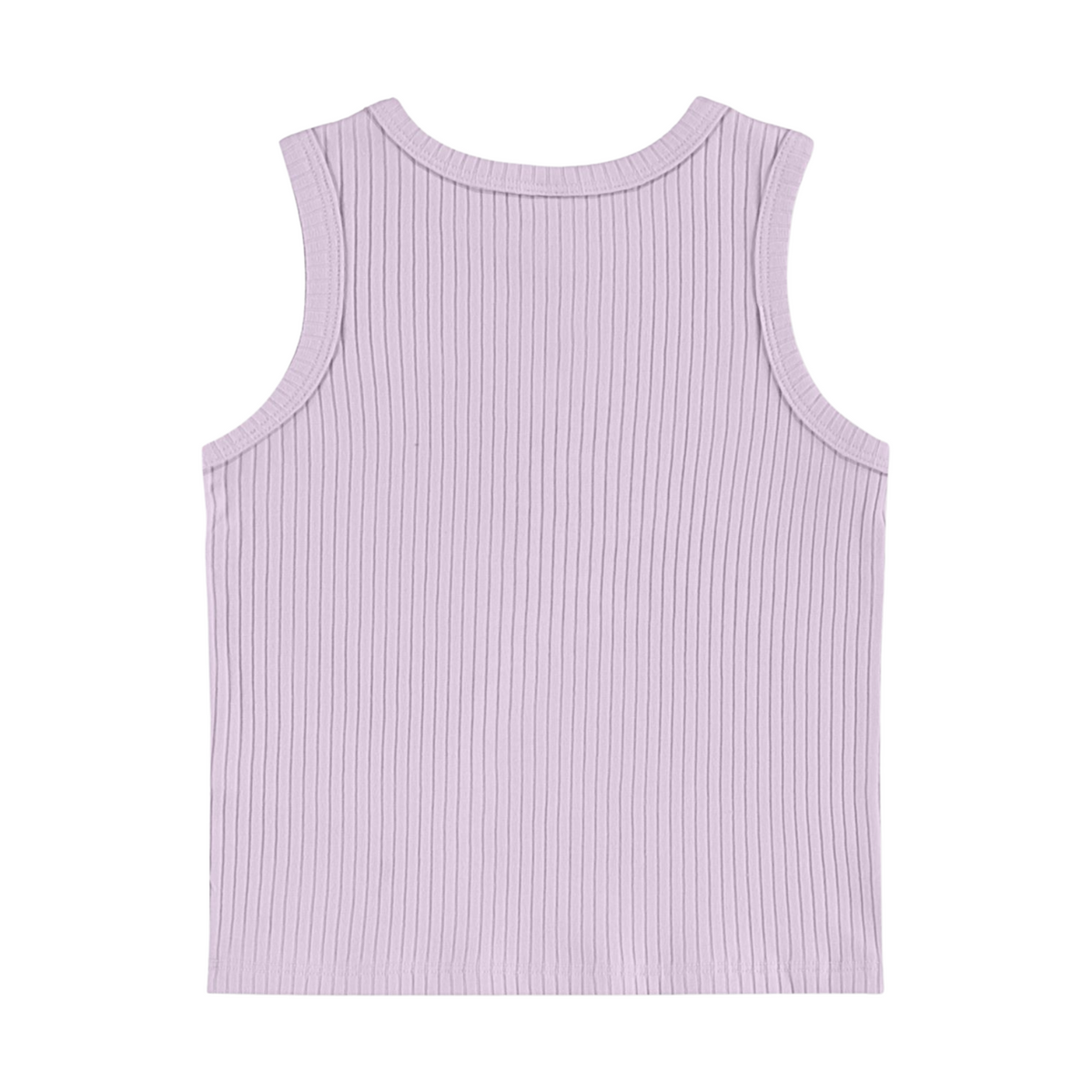 Up Baby | Blusa sin Mangas de Algodón Canalé para Niñas