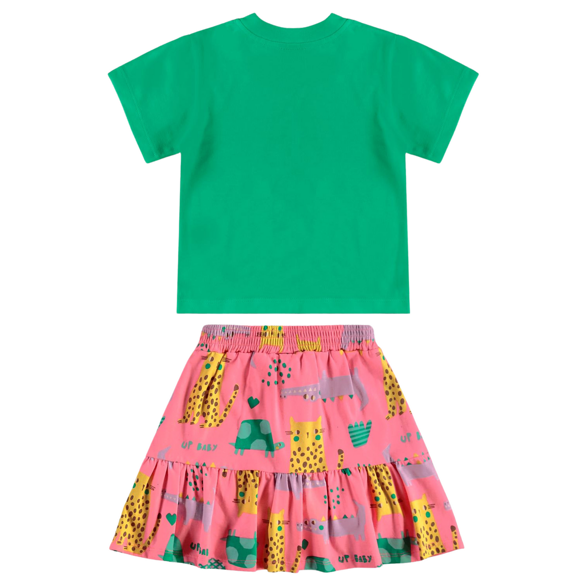 Up Baby | Conjunto Blusa En Punto Y Falda