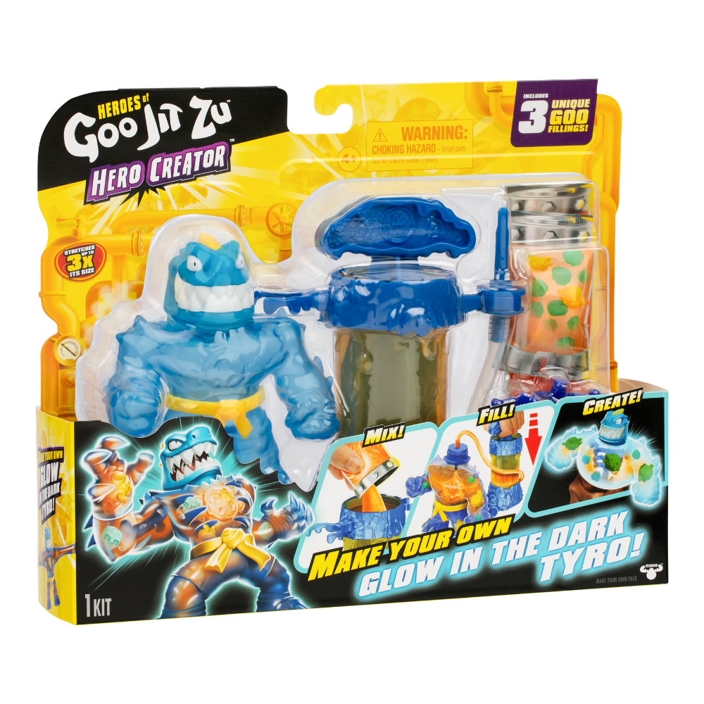 Goo Jit Zu  | Goo Jit Zu Meteor Madness Glow Set Creador Héroe X 1 Surt.