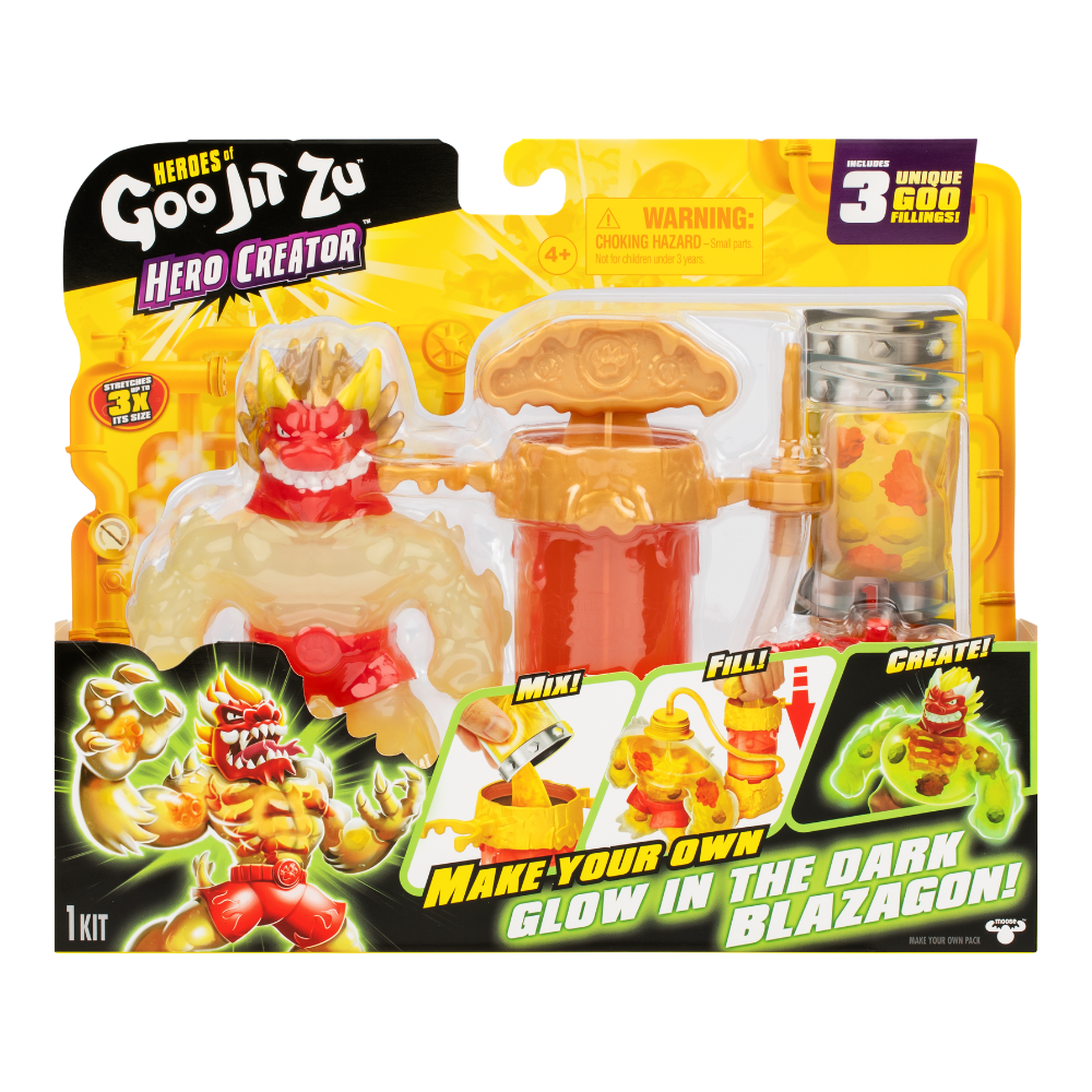 Goo Jit Zu  | Goo Jit Zu Meteor Madness Glow Set Creador Héroe X 1 Surt.