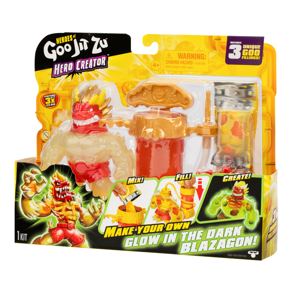 Goo Jit Zu  | Goo Jit Zu Meteor Madness Glow Set Creador Héroe X 1 Surt.