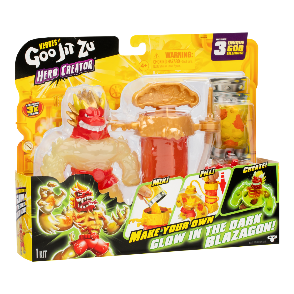 Goo Jit Zu  | Goo Jit Zu Meteor Madness Glow Set Creador Héroe X 1 Surt.