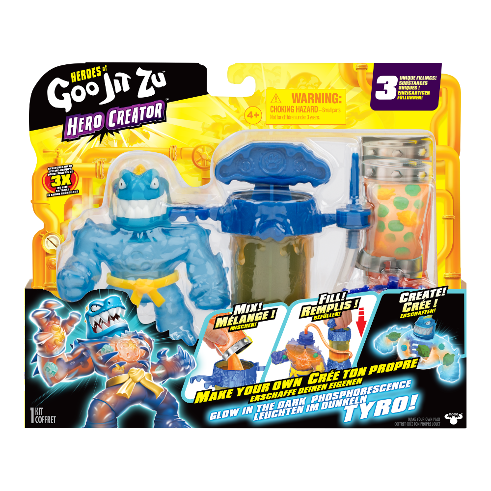Goo Jit Zu  | Goo Jit Zu Meteor Madness Glow Set Creador Héroe X 1 Surt.