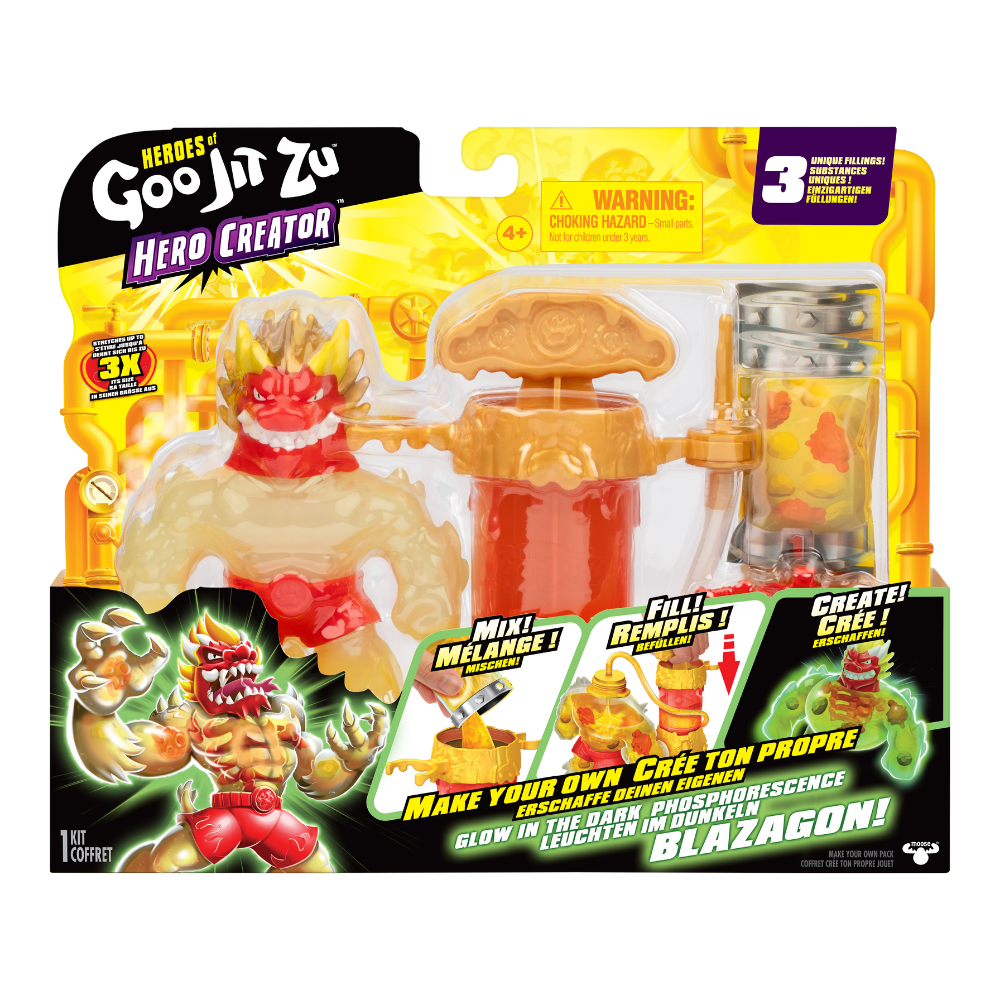 Goo Jit Zu  | Goo Jit Zu Meteor Madness Glow Set Creador Héroe X 1 Surt.