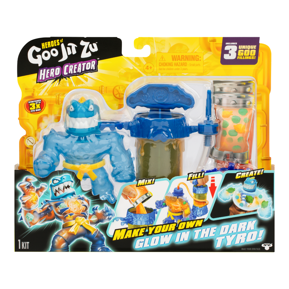 Goo Jit Zu  | Goo Jit Zu Meteor Madness Glow Set Creador Héroe X 1 Surt.