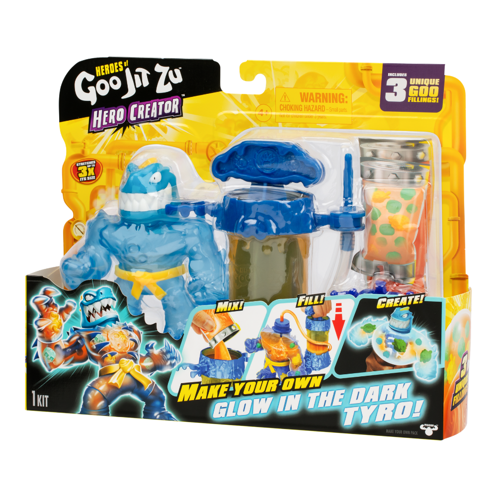 Goo Jit Zu  | Goo Jit Zu Meteor Madness Glow Set Creador Héroe X 1 Surt.