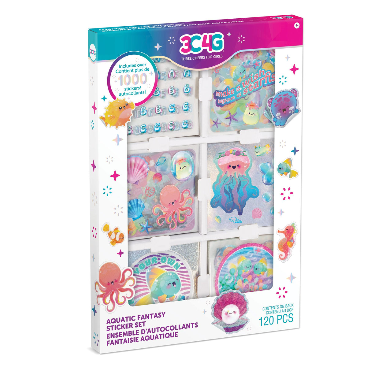 3C4G | Juego de Calcomanías de Fantasía Acuática