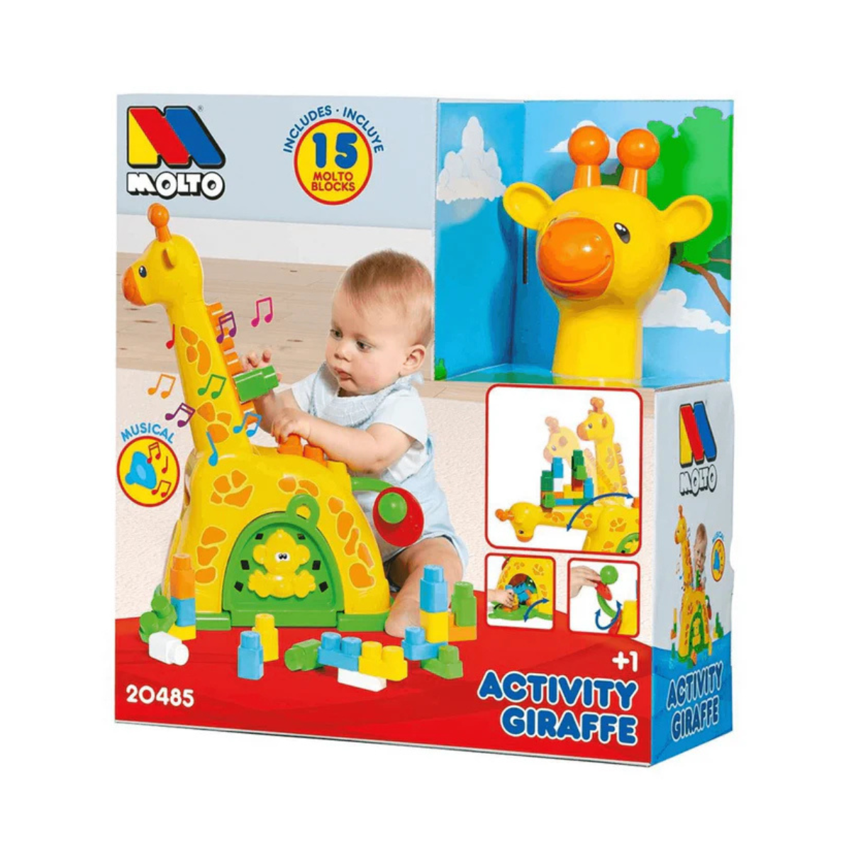 Molto | Jirafa Actividades Musical con Bloques de Construccion