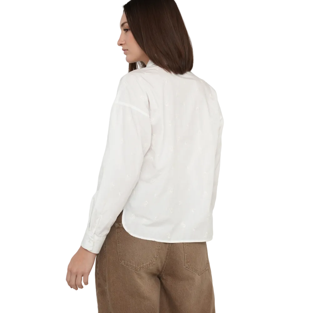 Naf Naf | Camisa Clásica Con Detalles Bordados