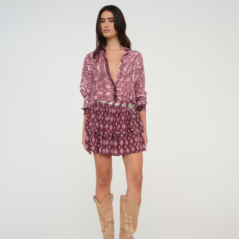 Naf Naf | Camisa Estampada Manga Larga