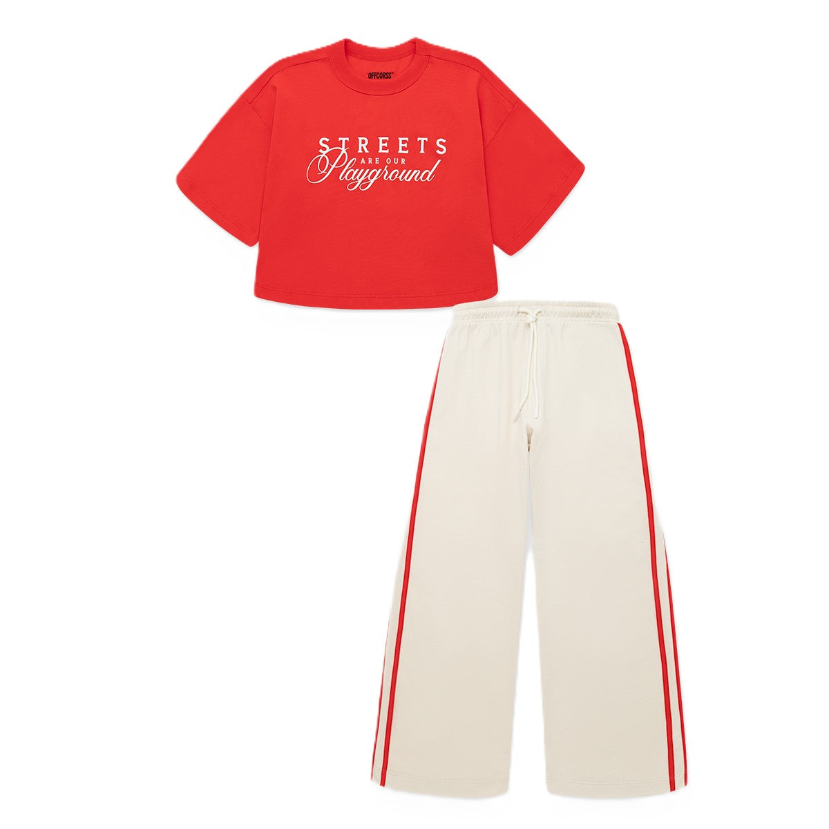 Offcorss | Conjunto para niña de camiseta y sudadera