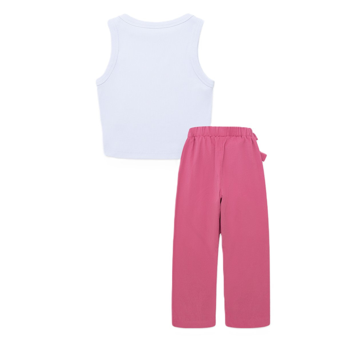 Offcorss | Conjunto para niña de camiseta + pantalón wide leg