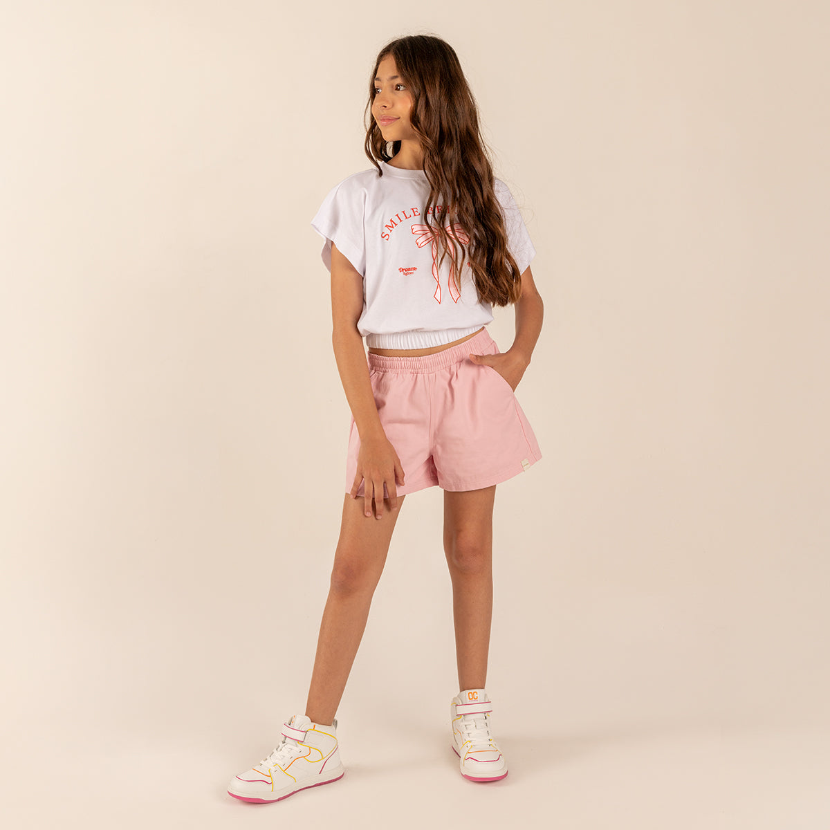 Offcorss | Conjunto para niña de camiseta crop + short