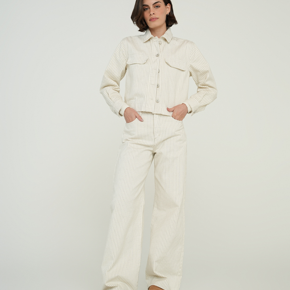 Naf Naf | Chaqueta Clásica A Rayas