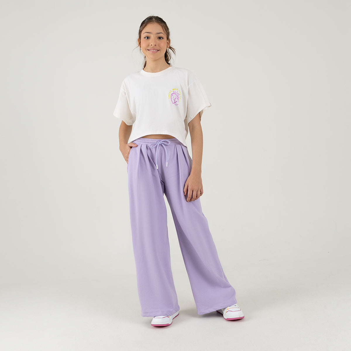 Offcorss | Buzo para niña silueta wide leg