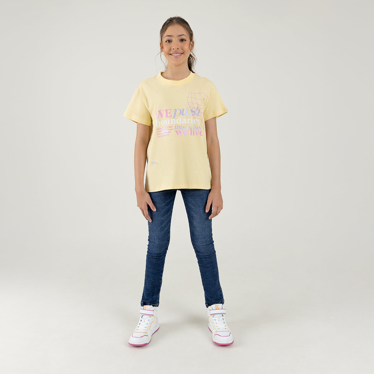 Offcorss | Camiseta manga corta con detalle brillante para niña