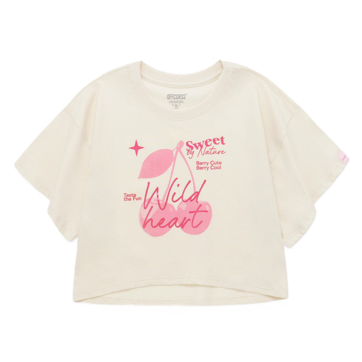 Offcorss | Camiseta croptop manga corta para niña