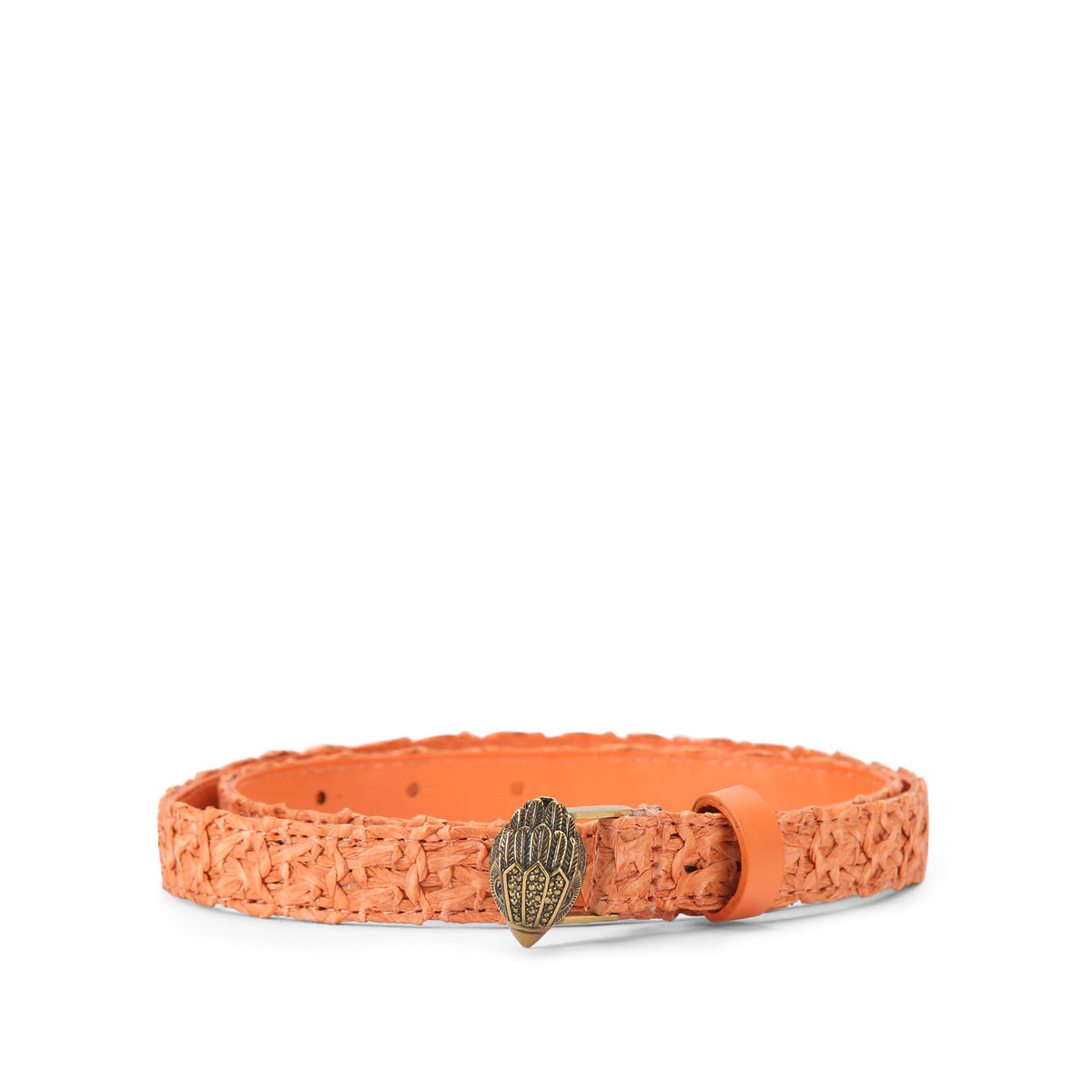 Kurt Geiger | Cinturón Eagle de Rafia Naranja
