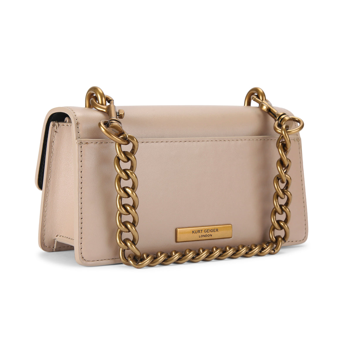 Kurt Geiger | Bolso Pequeño Chelsea East West de Piel Taupe