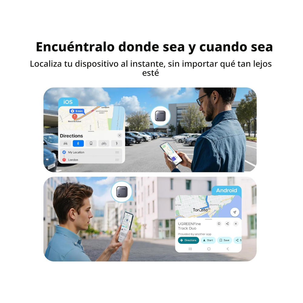 Ugreen | Finder Duo Air Tracker Etiquetas Pack de 4