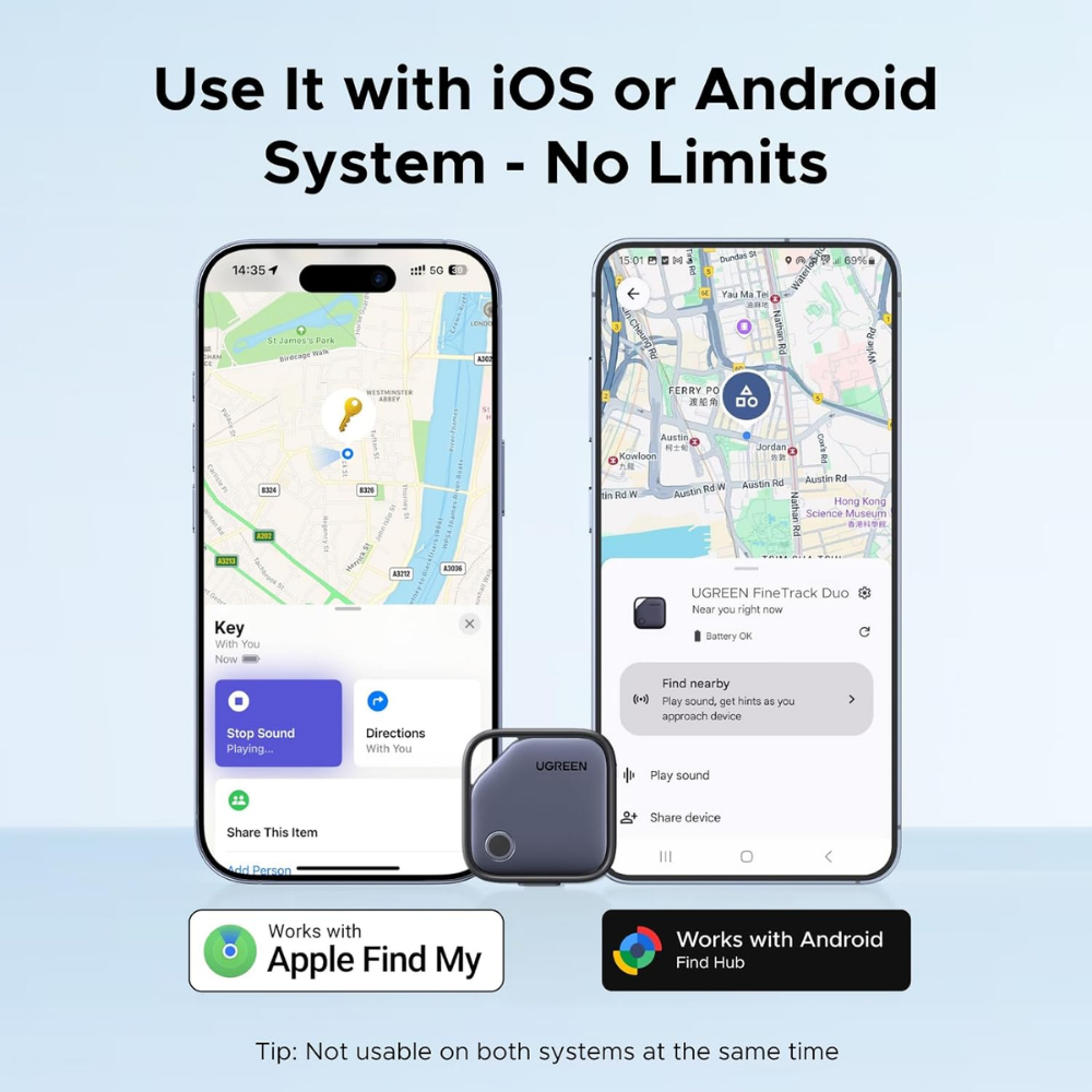 Ugreen | Finder Duo Air Tracker Etiquetas Pack de 4