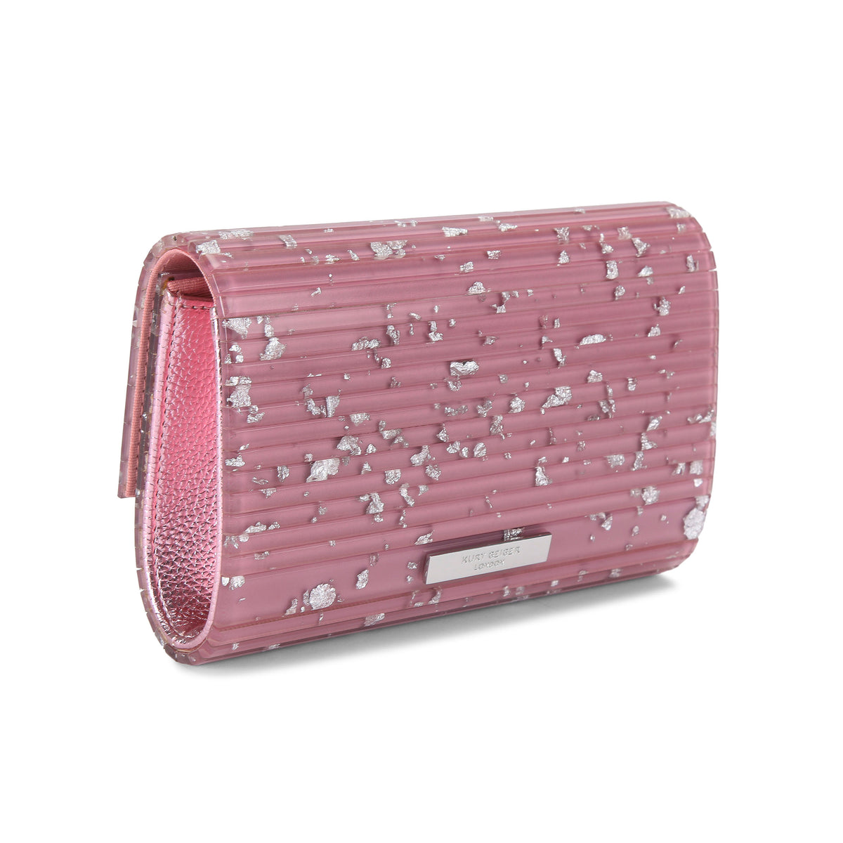 Kurt Geiger | Clutch Party Eagle Rosa con Cristales