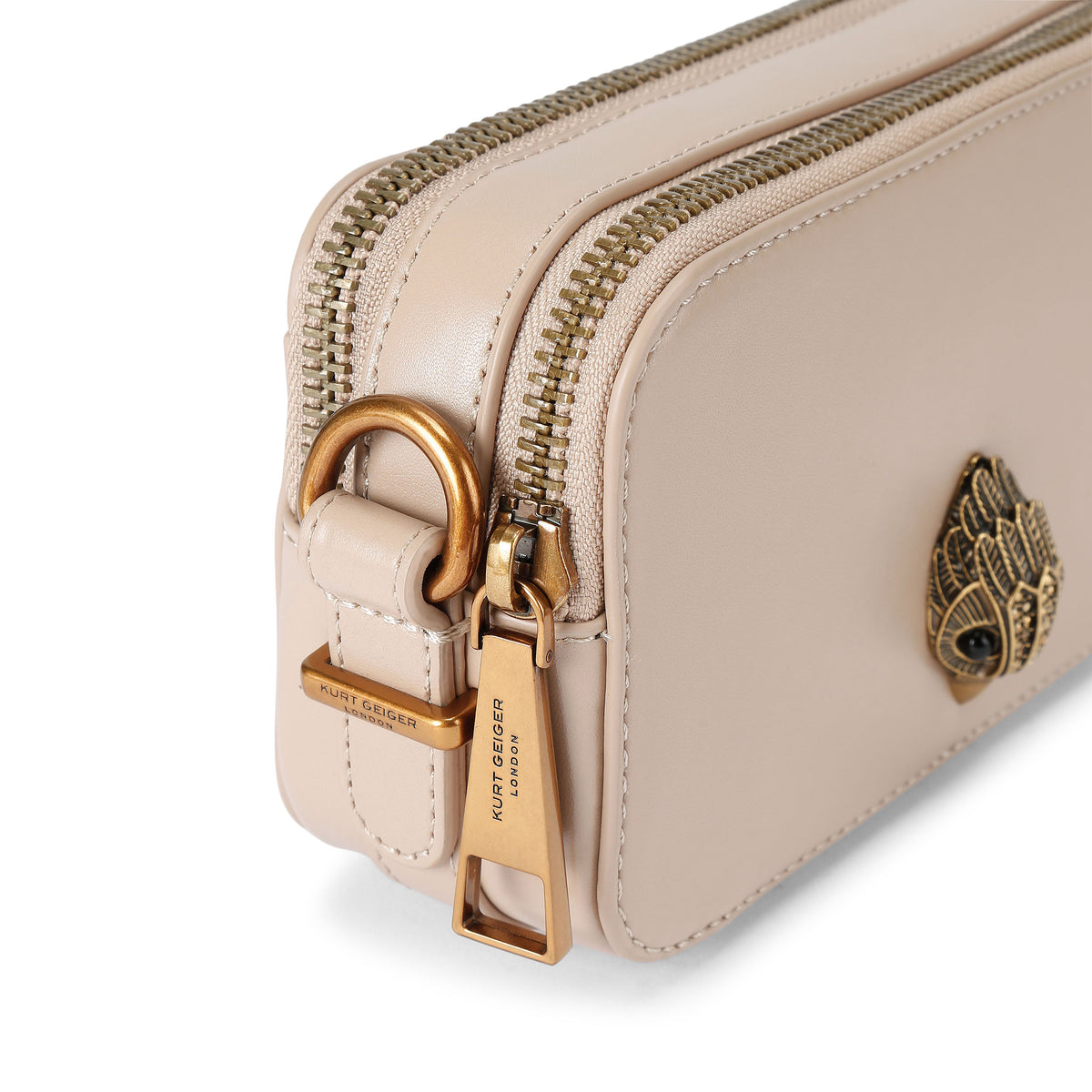 Kurt Geiger | Bolso Camera Pequeño Shoreditch de Piel Taupe