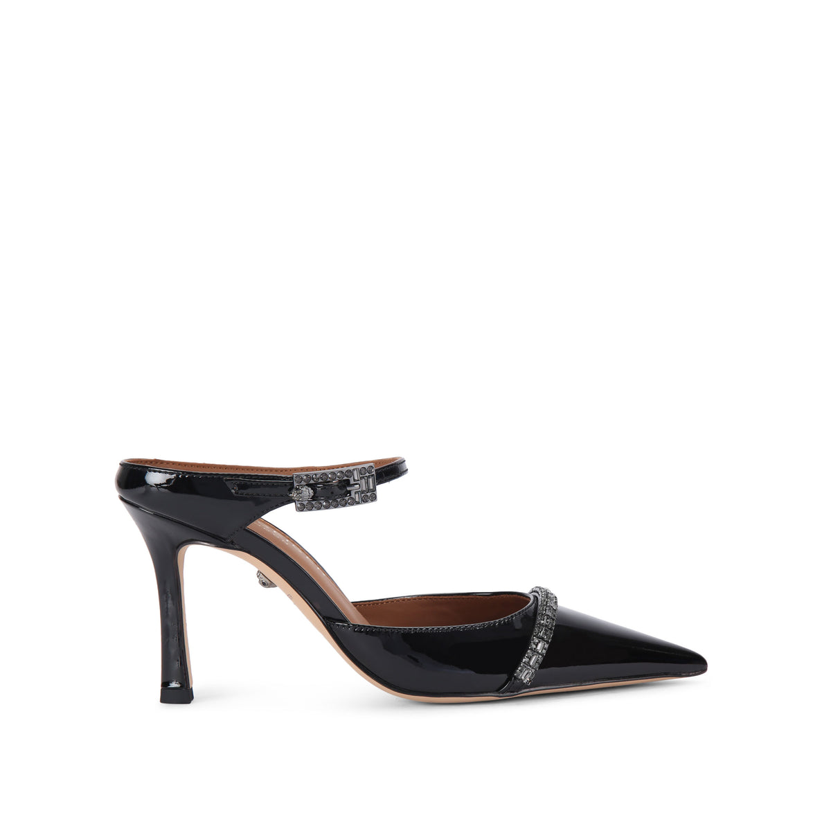 Kurt Geiger | Mules Strass Point de Charol Negro