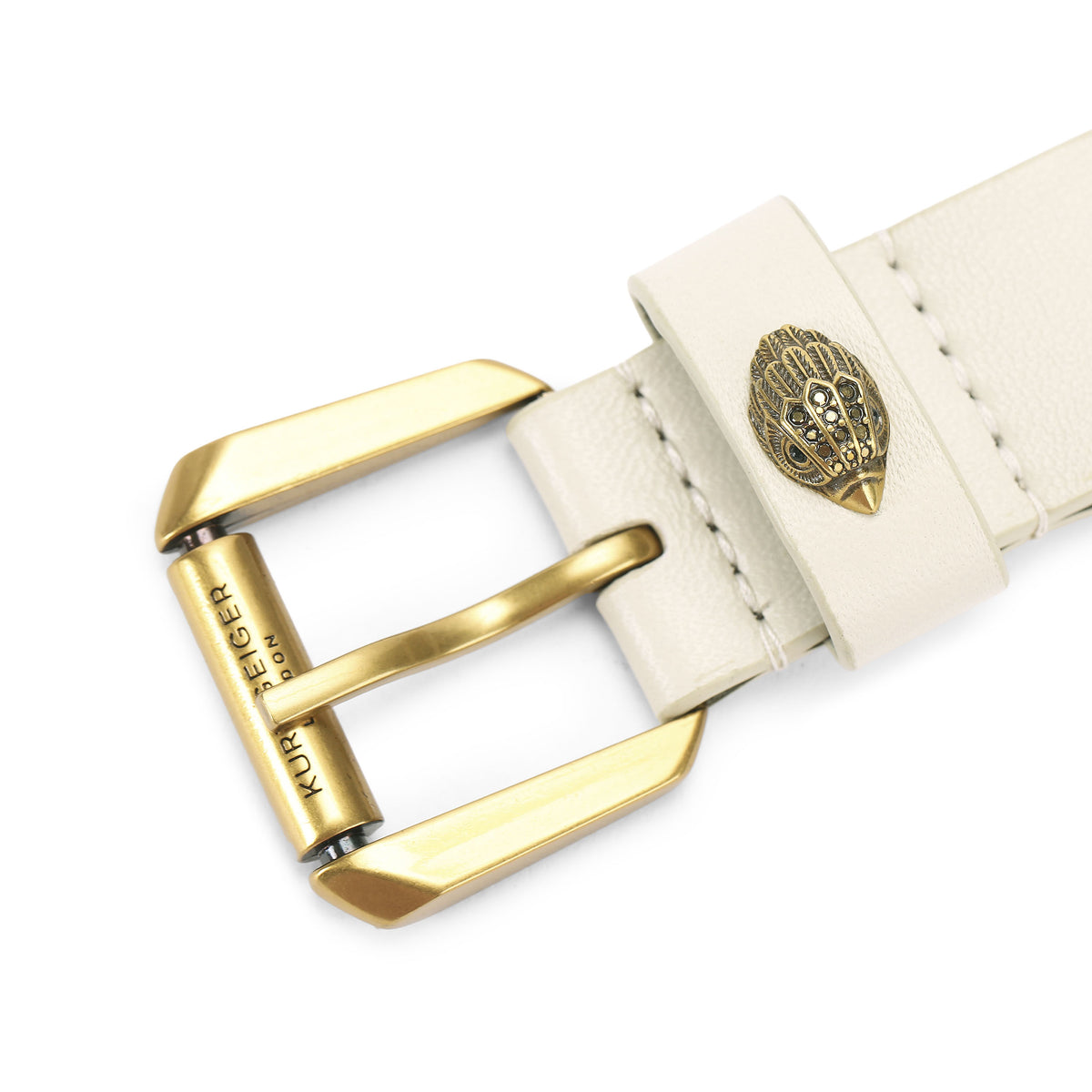 Kurt Geiger | Cinturón Kurt 30 de Piel Blanca
